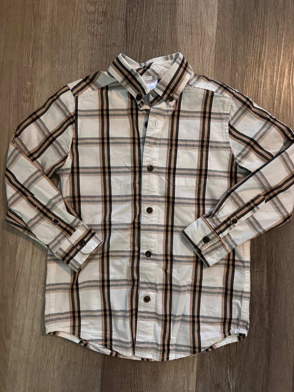 Gymboree Boys Plaid Dress Shirt Size 7